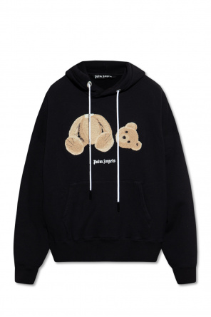 パーカー・フーディ Palm Angels Front Zip Sweatshirt With Logo Print Palm Angels logo-print zip-up Hoodie | Black | FARFETCH